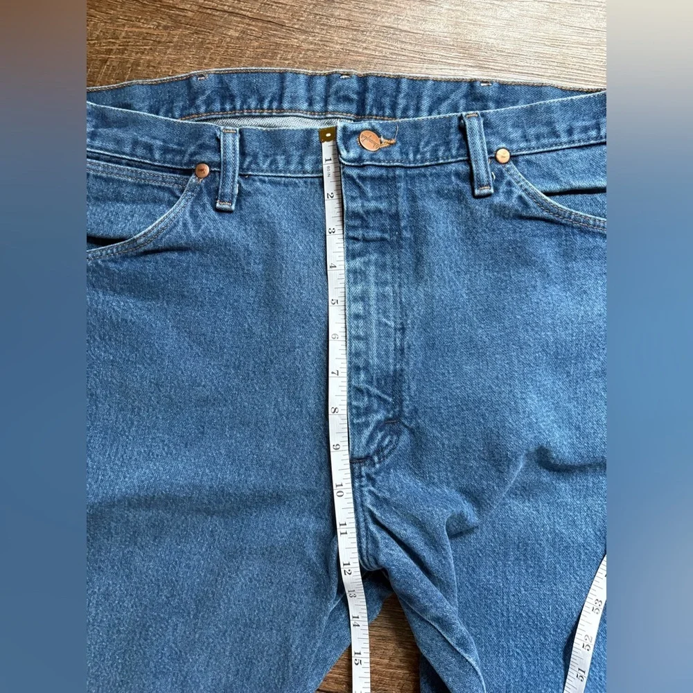 WRANGLER jeans men’s cowboy cut original fit denim sz 36 by 32 rugged workwear